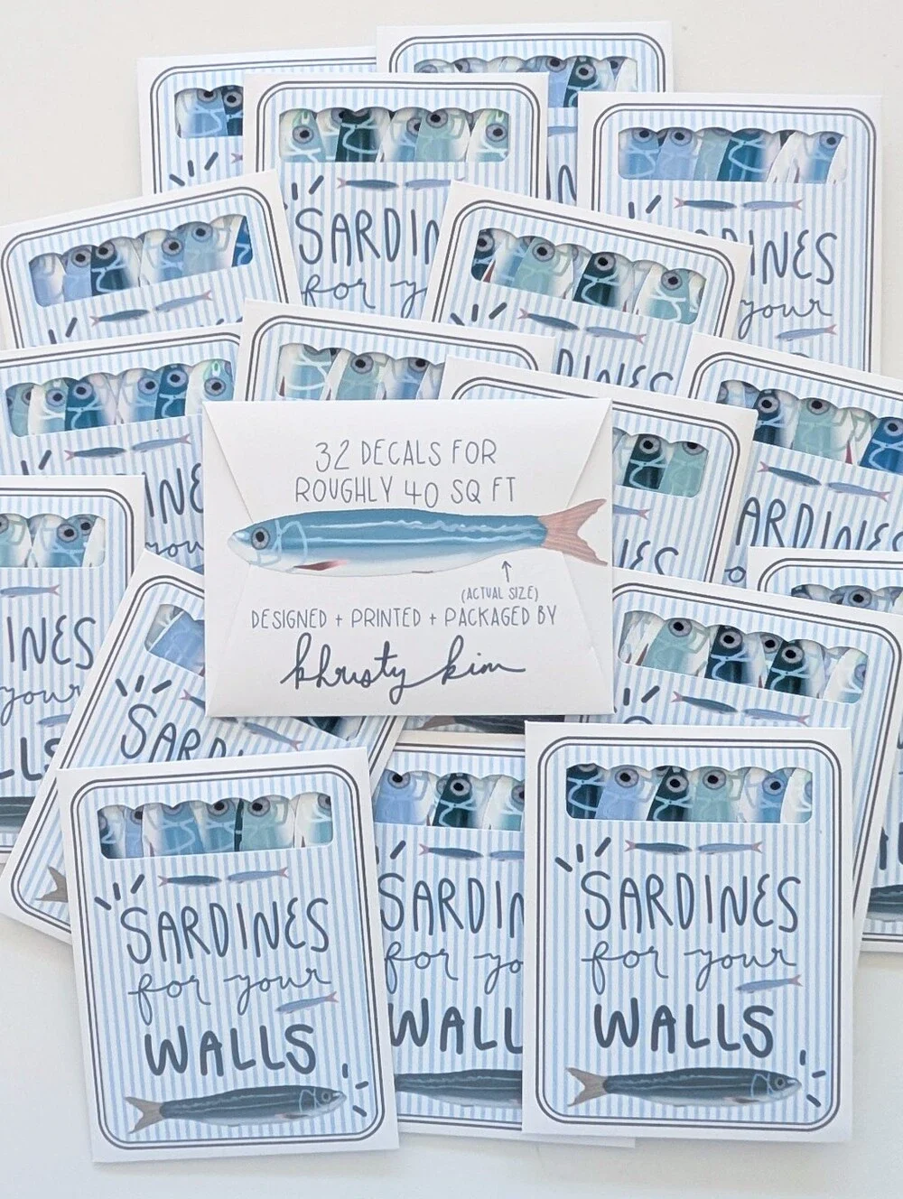 Adorable Sardine Decals For Your Walls